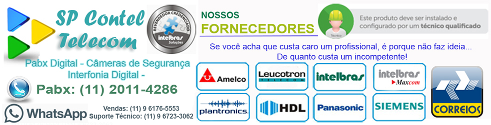 LOJA TELEFONIA - PABX DIGITAL - INTERFONES P/ CONDOMINIOS E RESIDENCIAS - CAMERAS E ALARMES