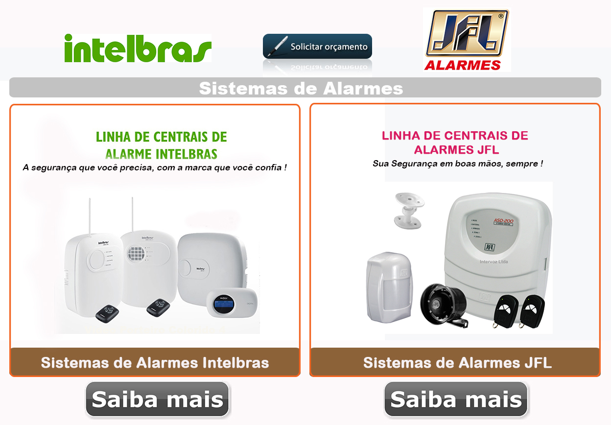Alarmes - intelbras - jfl - Ligue: (11) 2011-4286 