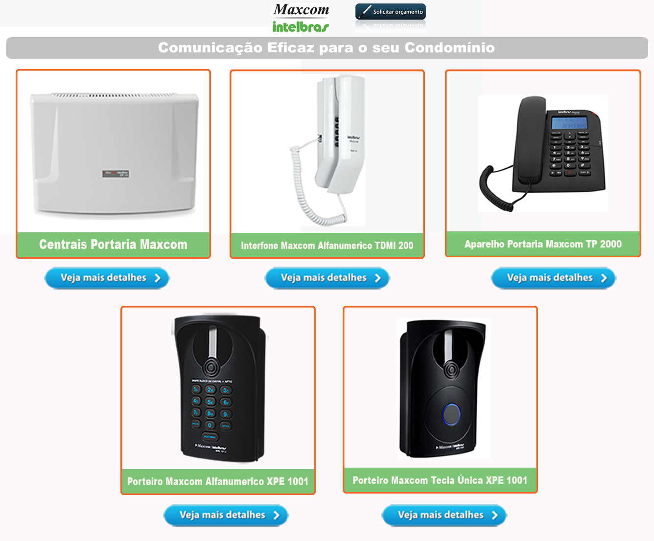 Instalação, Vendas e Assistencia Tecnica de Interfone Maxcom - Intelbras. Linha Digital e Analogica -  Ligue: (11) 2011-4286